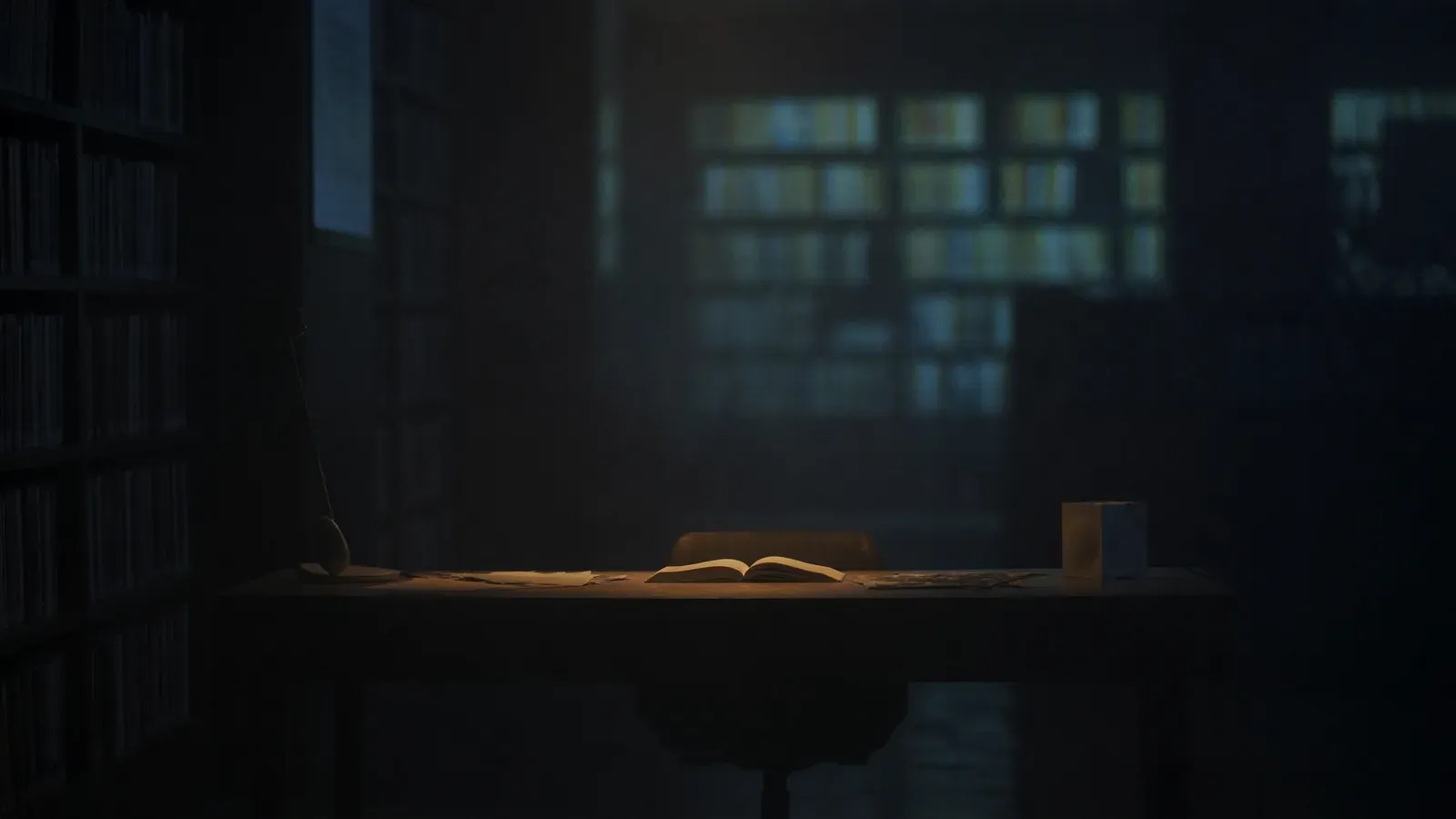 Atmospheric night scene illustrating Best Sounds for Studying: Choose by Study Task