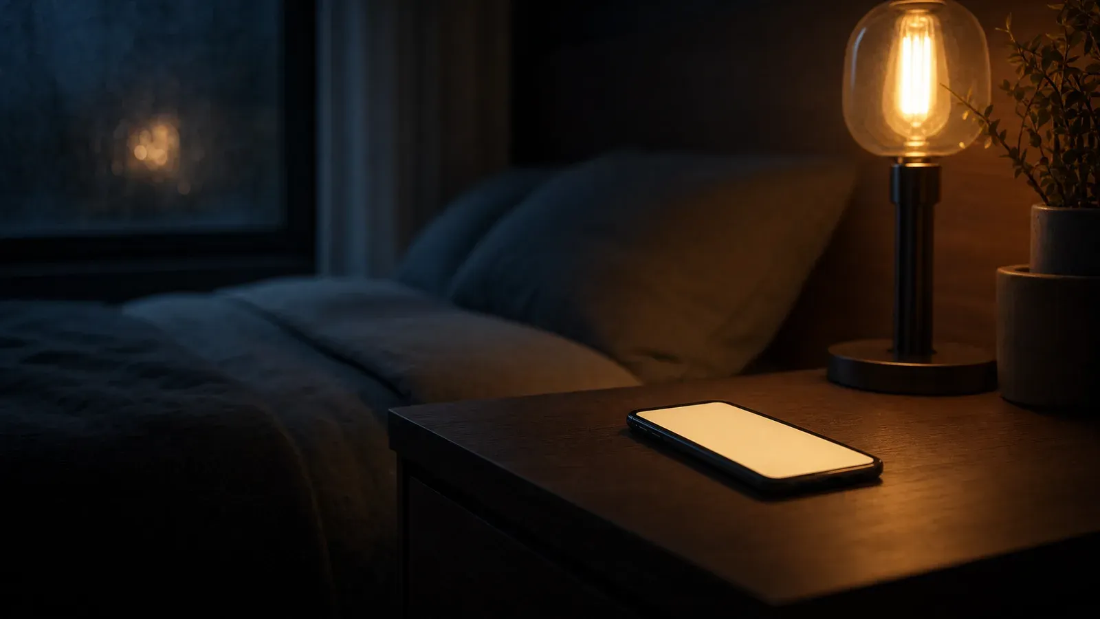 Atmospheric night scene illustrating Best tinnitus masking apps in 2026: what to look for