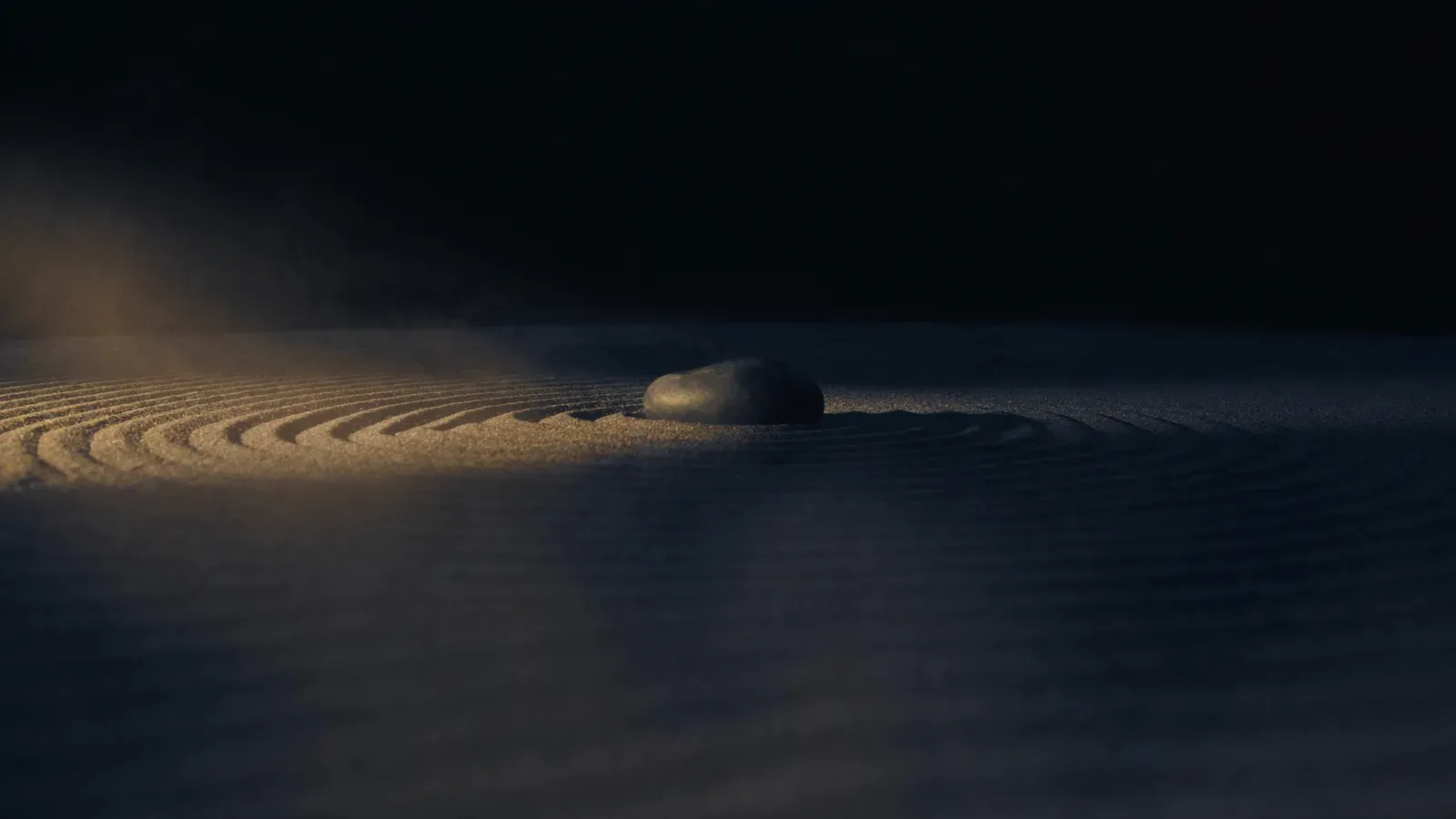 Atmospheric night scene illustrating Slo vs Endel (2026): Manual Mixer or Adaptive Audio?